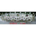 fashion bridal tiara gold crown pendants ring pull crown cap decoration small plastic crown